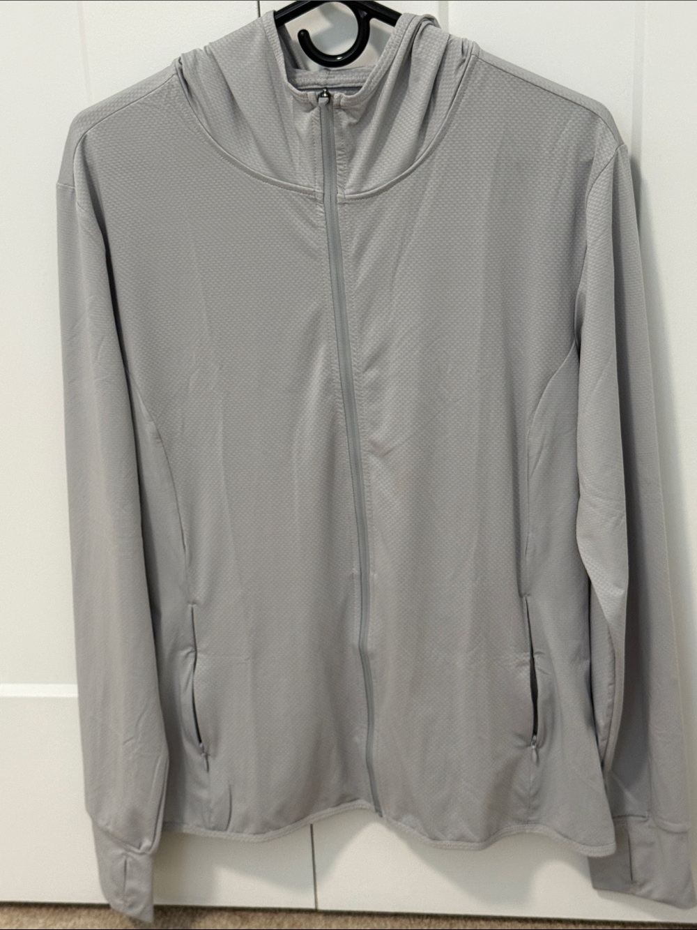 LIBIN women's SUN SHIRT 50+ Protection Lightweight Hooded Jacket - Light Gray. L